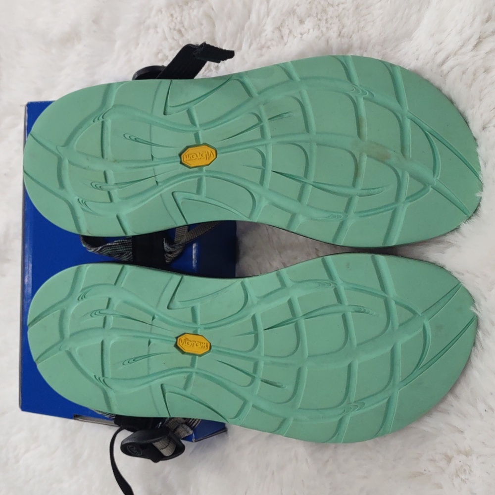 Chaco , Size W10,Black and Gray Strappy Sandals - Picture 10 of 16